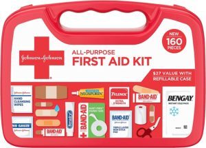 A first aid kit will probably be the most used tool in your car, especially if you have children.